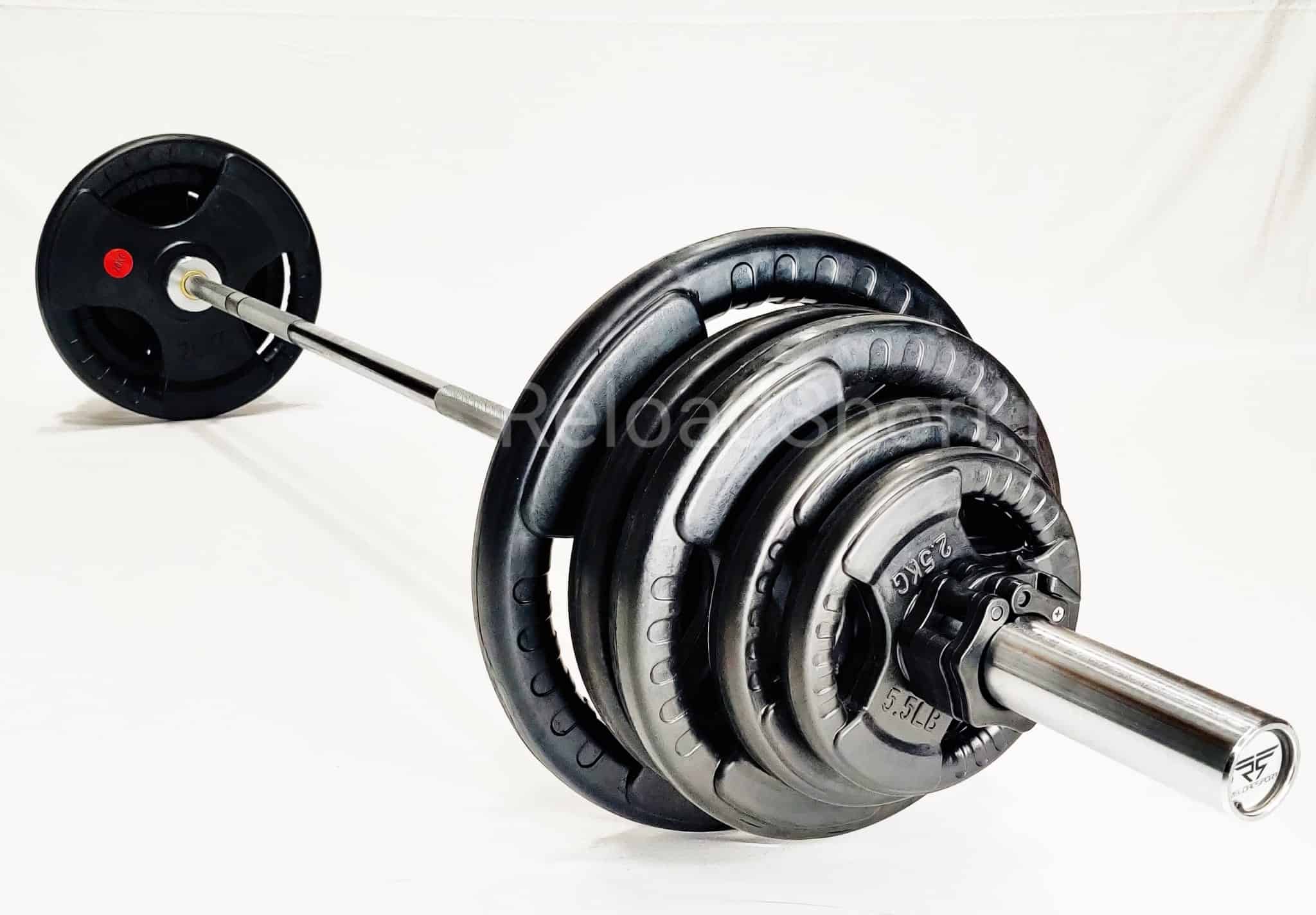 Olympisches Hantelset 115KG –Langhantel 220cm –95KG Scheiben