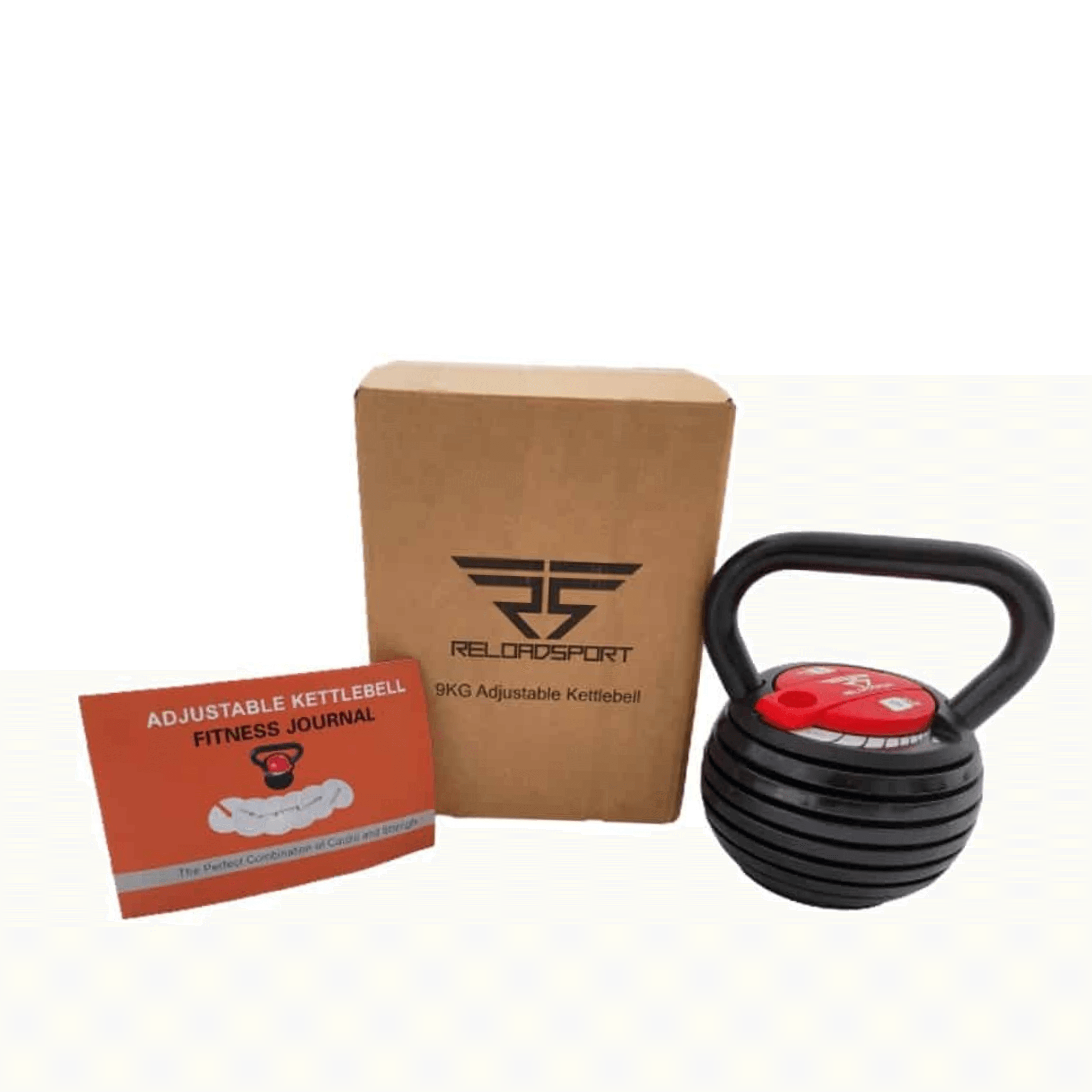 Verstellbare Kettlebell 9KG - 7 Gewichtsoptionen, Nachhaltig