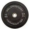 Set mit 2 x 10KG Bumper Plates 50mm - Gym Qualität - Gummi - Schwarz - Reload - TexfitTrading.de