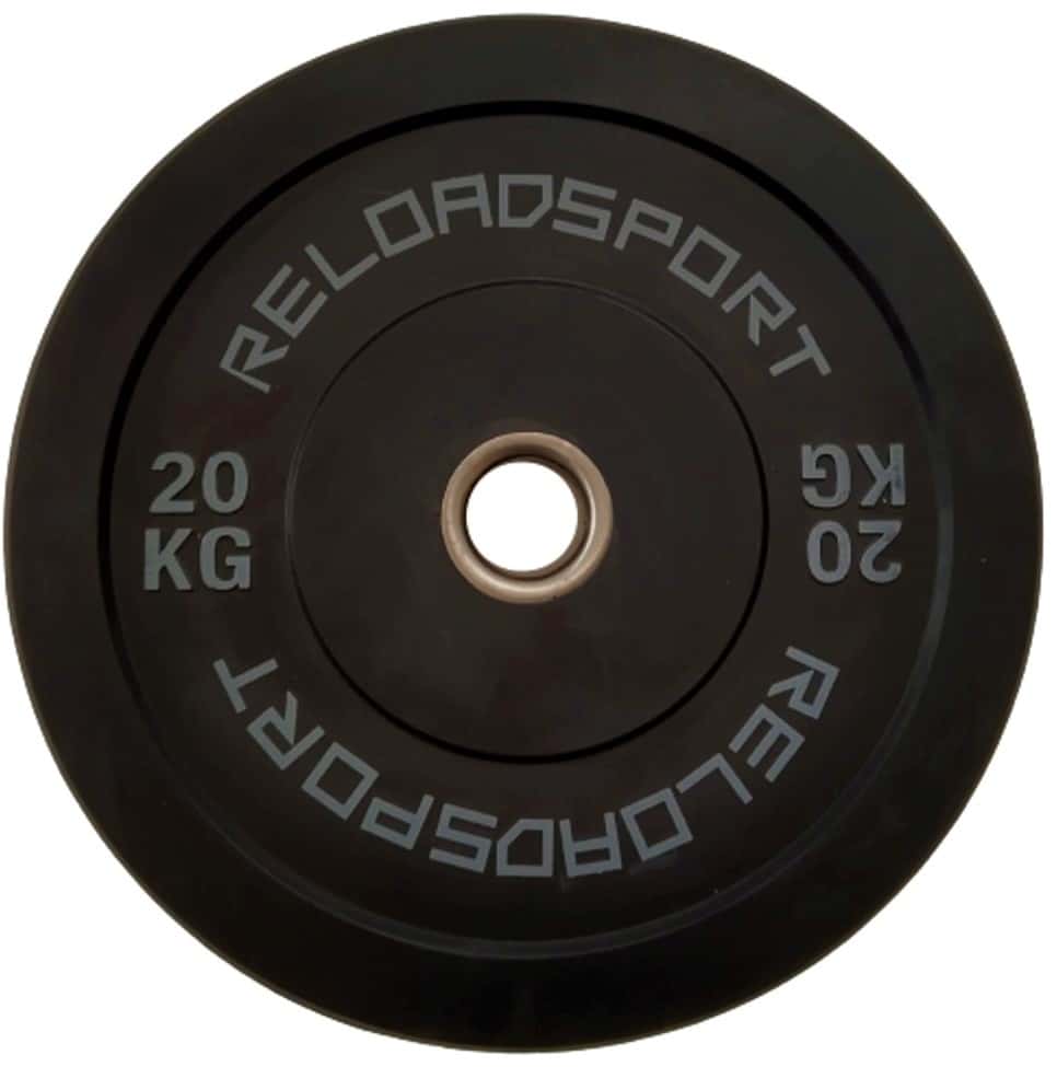 Set von 2x 20KG Bumper Plates - Hochwertige Gummi-Hantelscheiben - 50mm Stahlring - Gym Qualität - Reload - TexfitTrading.de