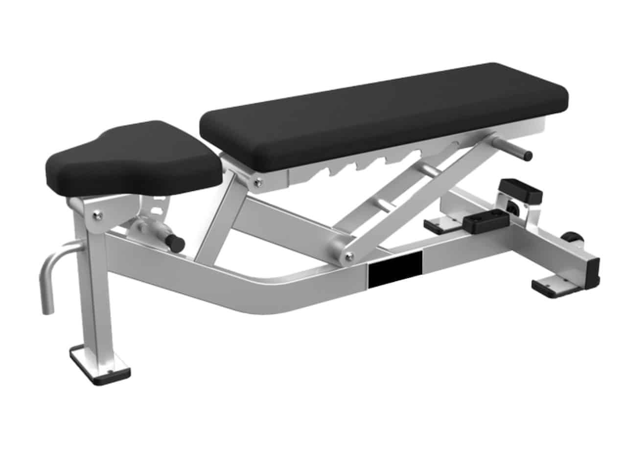 Professionelle Fitnessbank verstellbar - Reloadsport - 7 Rückenlehnenpositionen - 380KG Tragfähigkeit - Leicht - 133x56x47cm - TexfitTrading.de