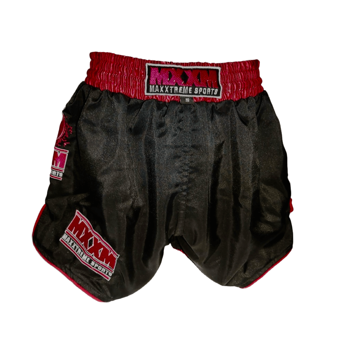 Maxxtreme TS Kickboxshorts - Rot/Schwarz - Größe L - SijbersSport - Maxxtreme - Kickboxen Shorts aus 100% Polyester