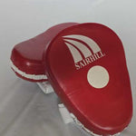 Schlaghandschuhe Handpolster Boxen, rote Sairhill Box- und MMA-Pratzen für effektives Training.