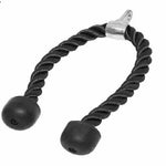 Trizepsseilrolle - Fitnessseil - Schwarzes geflochtenes Seil - Hohe Qualität - Zubehör für Kabelmaschinen - TexfitTrading.de