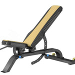 Profi-Fitnessbank Gelb/Schwarz - Power Tower - Klimmzugstange - 143x56x42 cm - Stabile Plattform für Krafttraining - TexfitTrading.de