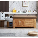 Collini Professionelle Headspa Liege ZenMist mit Haardampfer Hocker und Massagefunktion im modernen Wellnessraum