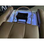 Detailansicht der Elektrische japanische HeadSpa-Liege mit einem komfortablen Kopfpolster und entspannender Beleuchtung.