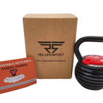 Verstellbare Kettlebell 9KG - Trainingshilfe fur Kraft, Rumpf und Ausdauer - 7 Gewichtsoptionen - Nachhaltig - TexfitTrading.de